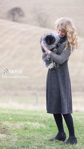 Angora fiber is about 9 times warmer than wool. The tiny fibers trap air between them keeping the warm air next to your body. This is also why the Angora rabbits’ favorite season is winter, because they can get quite hot the rest of the year. For anyone wanting to stay extra warm in winter, I definitely recommend an Angora sweater! Even a light one like this one keep will keep you very toasty.💗