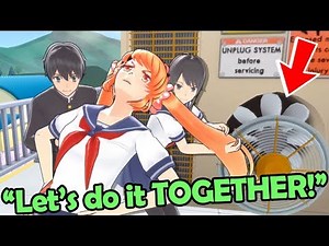 OSANA'S ROOF-FAN ELIMINATION! Senpai HELPS US?! WOW! (Yandere Simulator Update)