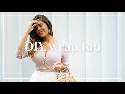 DIY Long Sleeve Wrap Top (No Sewing Required!)