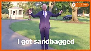 Biden trips and falls during graduation ceremony, recovers quickly