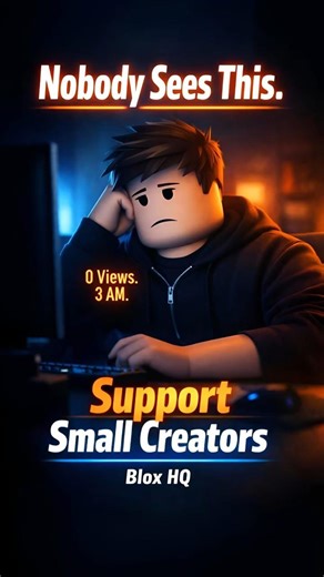 Nobody Sees This… Support Small Creators 💙 | Blox HQ