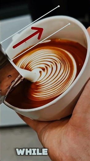 Beginner Barista? Learn Wiggle Heart Latte Art Step by Step ☕❤️ #baristalife #youtubeshorts #coffee