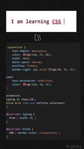 Illusions of classic typewriter effect with CSS. #coding #htmlcss #css #animation #htmlcssproject