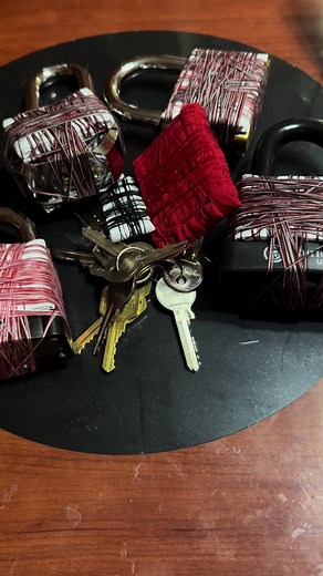 Exploring Padlock Artistry: A Close-Up Crafting Experience