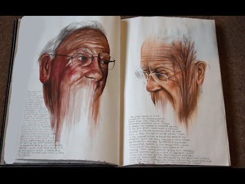 A-level (A2) Art exam sketchbook - A* (full marks)