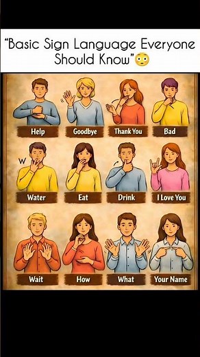 “Basic Sign Language Everyone Should Know”😳