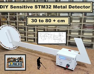 DIY Sensitive STM32 Pulse Indiction Metal Detector (Arduino IDE)