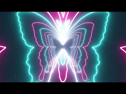 🦋 3 Hours Neon Butterfly Loop Tunnel by ‪@LoopMatrix‬ | Magenta & Blue Glow | Trippy 4K VJ Loop 🦋🩷🩵