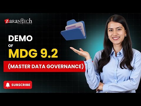 Demo of SAP MDG 9.2 (Master Data Governance) | ZaranTech