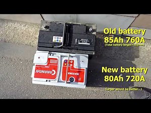 Renault Espace IV - 12V Car Battery Replacement (85Ah 760A Renault ► 80Ah 720A Caranda)