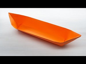 How to Make a Paper BOAT - Origami Boat folding instructions