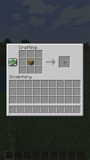 How To Craft A Button In Minecraft! #shorts #shortvideo #minecraft