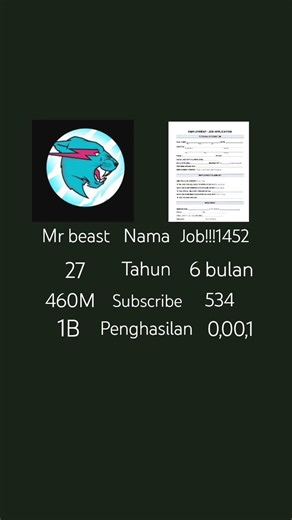 JOB aplication VS MR beast #youtube#VS#mrbeast#jobapplication#fyp#subscribe