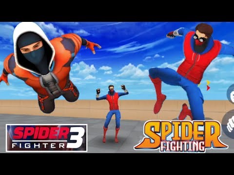 💥 SPIDER FIGHTING: HERO GAME vs SPIDER FIGHTER 3 💥 Who is Best?? - Action Gameplay.
