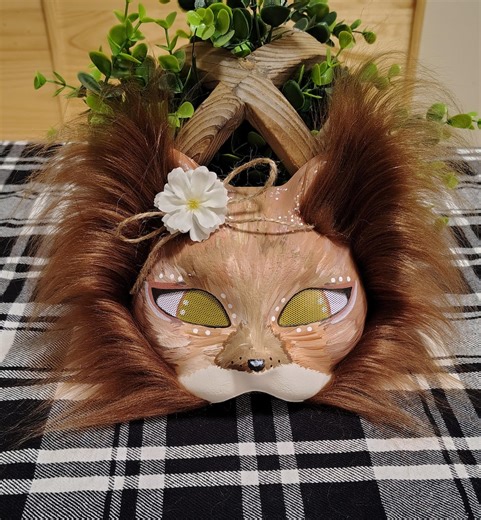 Cinnamon Fox Therian Mask | Handmade Faux Fur Cosplay Accessory | Custom Animal Mask | Furry Gear | Unique Gift - Etsy UK