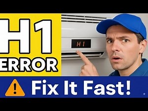 ⚠️ H1 Error Code in Air Conditioners ❄️ | Meaning 📘, Causes 🔍 & Easy Fix ✅ (Works for MANY Brands)