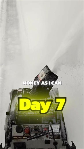 Day 7 of trying to make as much money as I can with snow shoveling this winter #fyp #hustle #money #reel #snow