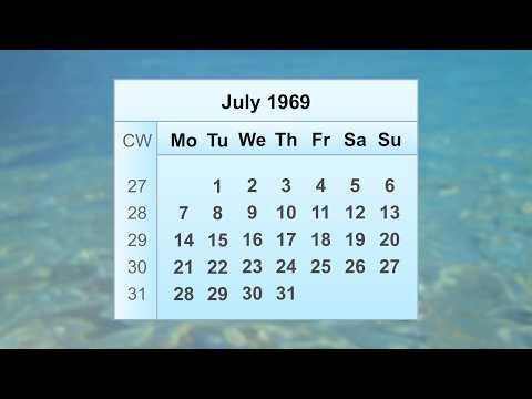 July 1969 Calendar
