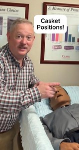 Tips for positioning a person in a casket #deatheducation #funeral #embalmer | Fun Funeral Facts