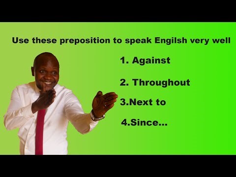 Vuga vuba Icyongereza,ntushobora kuvuga icyongereza neza utazi gukoresha indangahantu zacyo.