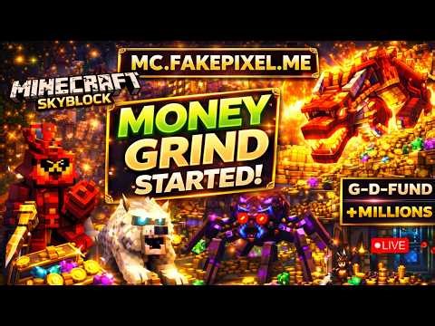 Starting grinding for golden dragon from today🔥💎| Fakepixel | Part 25 ✨🛑 #minecraft #fakepixel