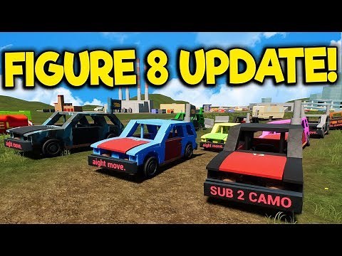 Massive Figure 8 Race & Crashes - Brick Rigs Multiplayer - Lego Figure 8 Track Update