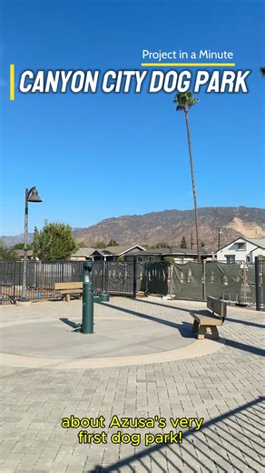 The City of Azusa is excited to share this Project in a Minute highlighting the progress of the upcoming Canyon City Dog Park! 🐾 Located on Crescent Dr. between Orange Ave. and Angeleno Ave., this will be the city’s first dedicated dog park — featuring separate play areas for large and small dogs, shaded seating, drinking fountains, and open space for our four-legged friends to enjoy. 🎥 Watch the video for a closer look at construction progress and what’s ahead as we prepare for the park’s gra