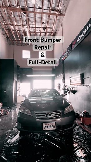 ES350 Front Bumper Repair and Full Detail #detailing #lexus #toyota #automobile #autoshop