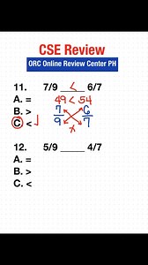 CSE Review: Comparing Fractions | ORC Online Review PH