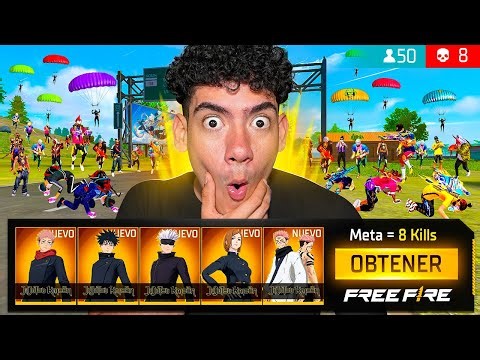 SI TE HACES 8 KILLS TE REGALO LA COLABORACIÓN DE JUJUTSU KAISEN EN FREE FIRE !! - TheDonato