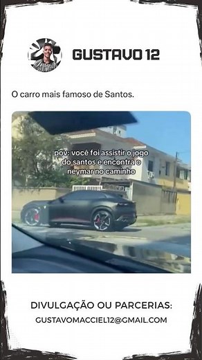 O Carro mais famoso de Santos 😳 #futebol #loucosporfutebol #santos #neymar #flamengo