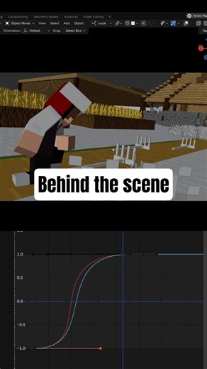 Процесс анимации №3 | Behind the scene #3d #blender #animation #3danimation