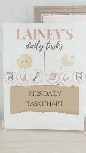 This printable daily task list has made morning and bedtime so much easier! It makes them more excited to do the things they need to. Customize it to fit your routine - the link is in my bio🙌🏻 #diymom #printable #printableplanner #chorechart #momcraft #organization #momlife | Chloee Hardy | HOME & DIY