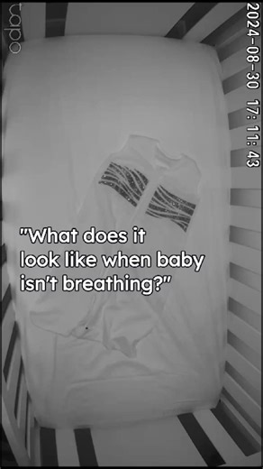 We get this question a lot, what does it look like when the baby isn’t breathing. So this is what our sleepwear would look like. The reflection doesn’t change since there is no motion in the fabric. It’s a constant static reflection. Our award winning, patent pending design makes it easier to see your baby breathing, right from your own baby monitor. No apps. No subscription fees. No false alarms. Just instant peace of mind. Pediatrician & Newborn Care Specialist Approved 🌟🌟🌟🌟🌟 “Love our sl