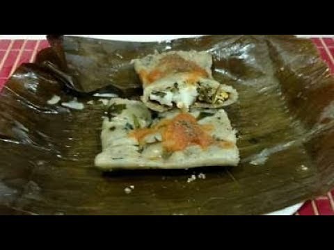Chaya Tamalitos with Ground Pumpkin Seeds