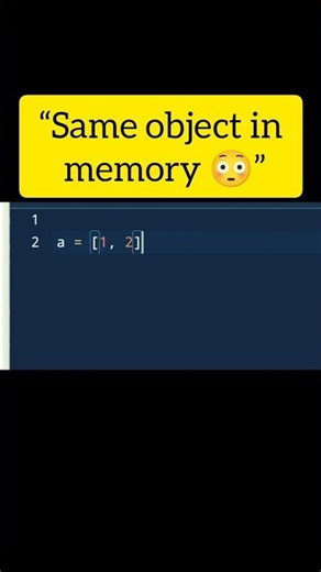 Same ID 😱 Python Reference Explained #shorts #python #codingwithpk #codingshorts