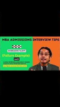 Misreading Talent: Failure Example in MBA Admissions Interview (Tips) #shorts #mbaadmissions