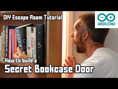 How to make a Secret Bookcase Door (DIY Escape Room Tutorial)