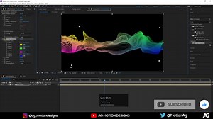 After Effect Tutorial - Simple Abstract Line Animation - No Plugins
