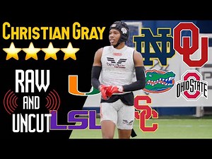 4 STAR DB CHRISTIAN GRAY || Raw and Uncut || 7on7 High school Football