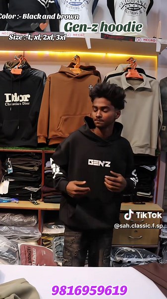 New zen-G hoodie 🔥🔥🔥 Arrival in sah collection Loc :-yadukuha vathi chowk Cont :-9816959619 #foryou #fyp #tranding #genz #sah_classic_f_sp