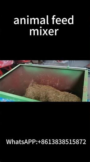 Poultry feed mixer and blender | Feed mixing machine - Quickly mixes crushed straw and grass