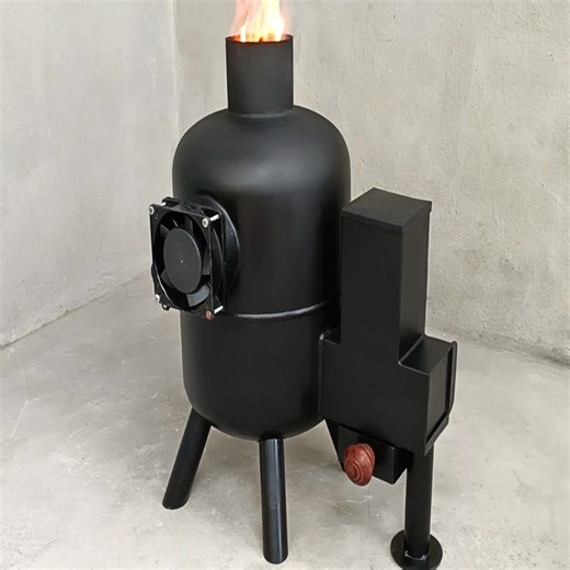 How to make a heating stove, burning wood pellets is really simple and effective | Genius Hands DIY