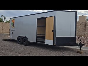 Walk-around of our 20 ft Enclosed Car Hauler & Cargo Trailer - 2025 Compass SE