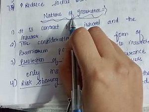 Nature of insurance law with handwritten notes