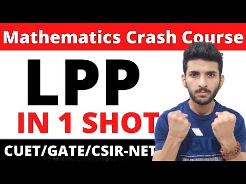 Linear Programming Problem in one shot | All Examples and Concepts