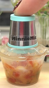 185K views · 114 reactions | The Minnie Mix in full swing making tomato, garlic, onion & herb sauce #minniemix #mini #minifood #tinykitchen #littlethings #tomatosauce | My Mini Bakes | Facebook