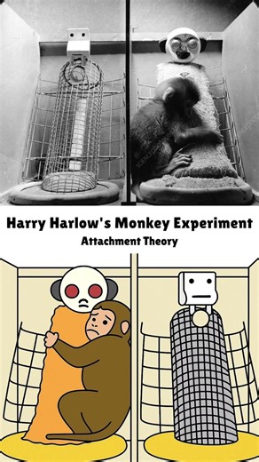 Harlows Monkey Experiment Why Child Love Mother Not Only for food But Also for Love.