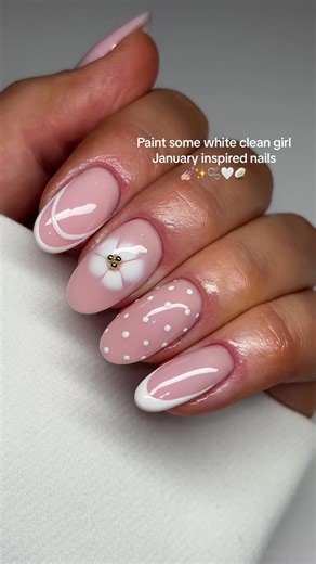 We can do clean girl simple nails around here as well💅🏼✨🫧🤍 But this is probably the most simple it’s gonna get around here cus I just love creating my nail art vidoes for you too much and always get carried away🤣🙋🏼‍♀️ So watch me paint some white clean girl January inspired nails🫶🏼💖 Insta: @byjessicamorris #nails #cleangirlnails #nailart #nailinspo #nailarttutorial