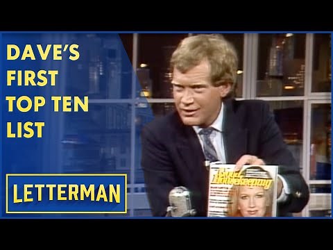 Dave's First Top Ten List: Top Ten Words That Almost Rhyme With "Peas" Letterman
